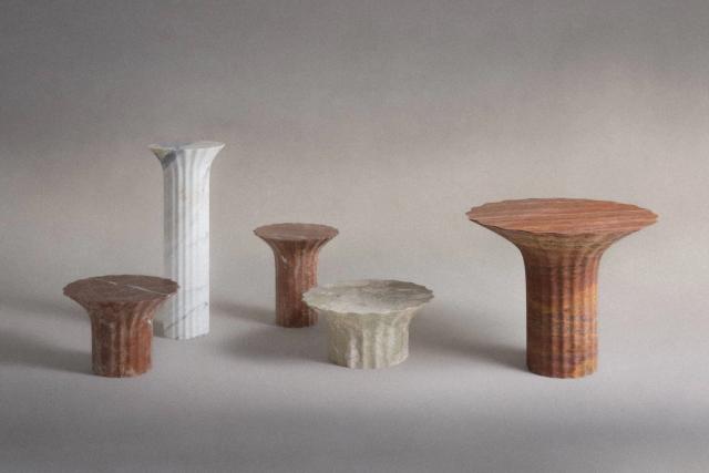 Bộ đôn Aphaia — nội thất đá Rochelle Stone