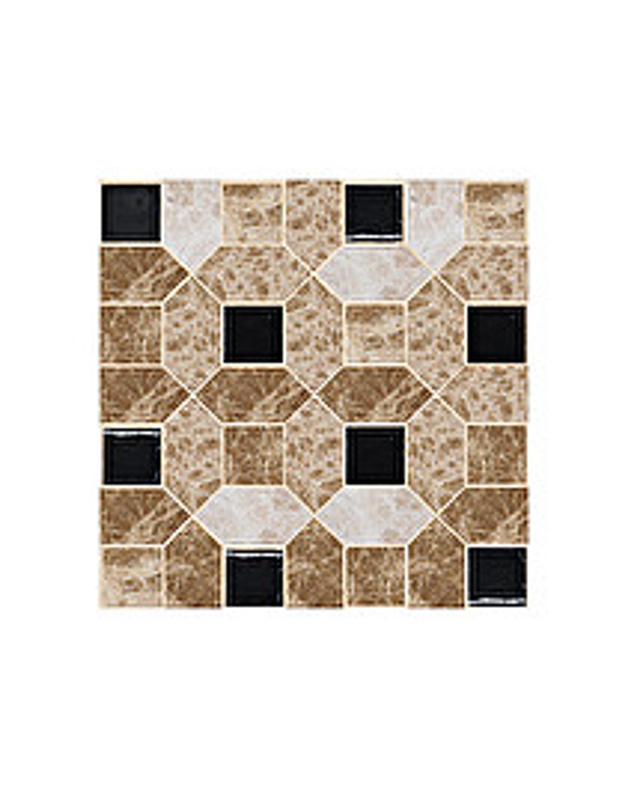 Sàn họa tiết marble Elite 5 — Carrara trắng và Marquina đen, Rochelle Couture