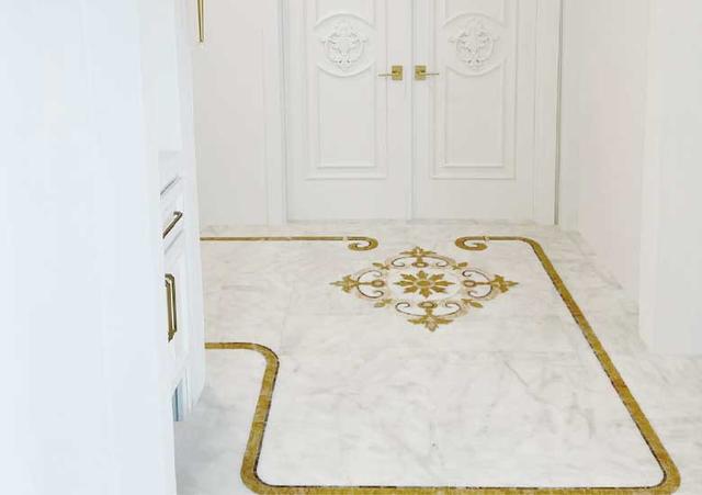 Hoa văn đá khảm marble Oro — Rochelle Stone