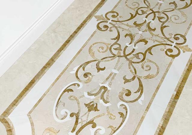Hoa văn đá khảm marble Monte Carlo — Rochelle Stone