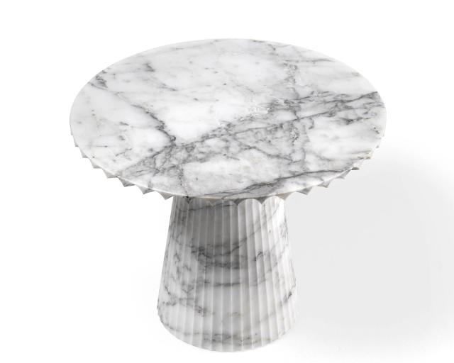 Bàn trà đá sọc dọc — nội thất đá Rochelle Stone