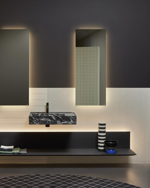 Lavabo Graffio treo tường — lavabo đá tự nhiên Rochelle