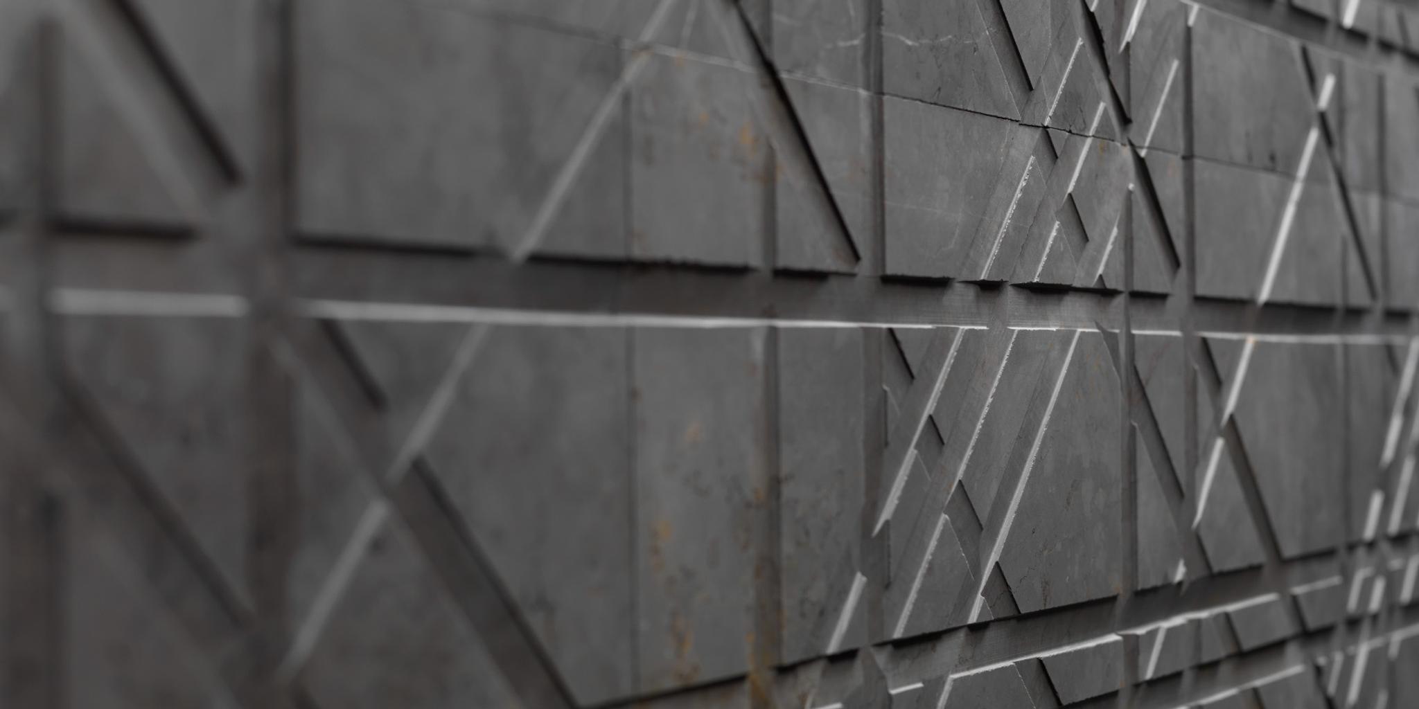 Vách đá 3D Tartan — bề mặt đá tự nhiên điêu khắc nổi khối, Lithos
