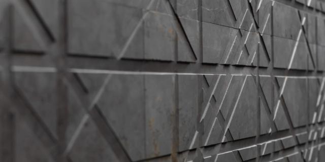 Vách đá 3D Tartan — bề mặt đá tự nhiên điêu khắc nổi khối, Lithos
