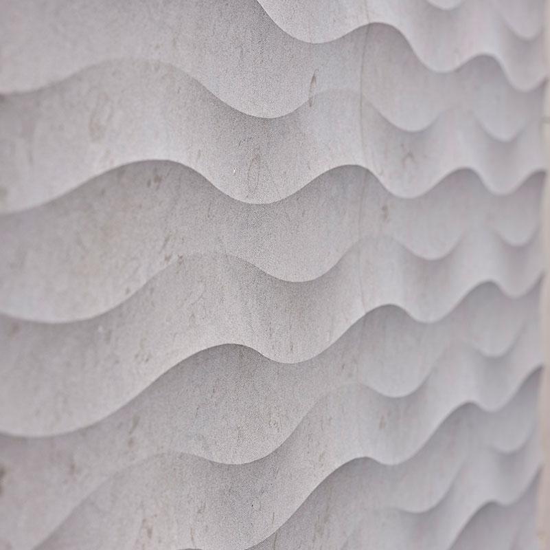 Vách đá 3D Fondo — bề mặt đá tự nhiên điêu khắc nổi khối, Lithos