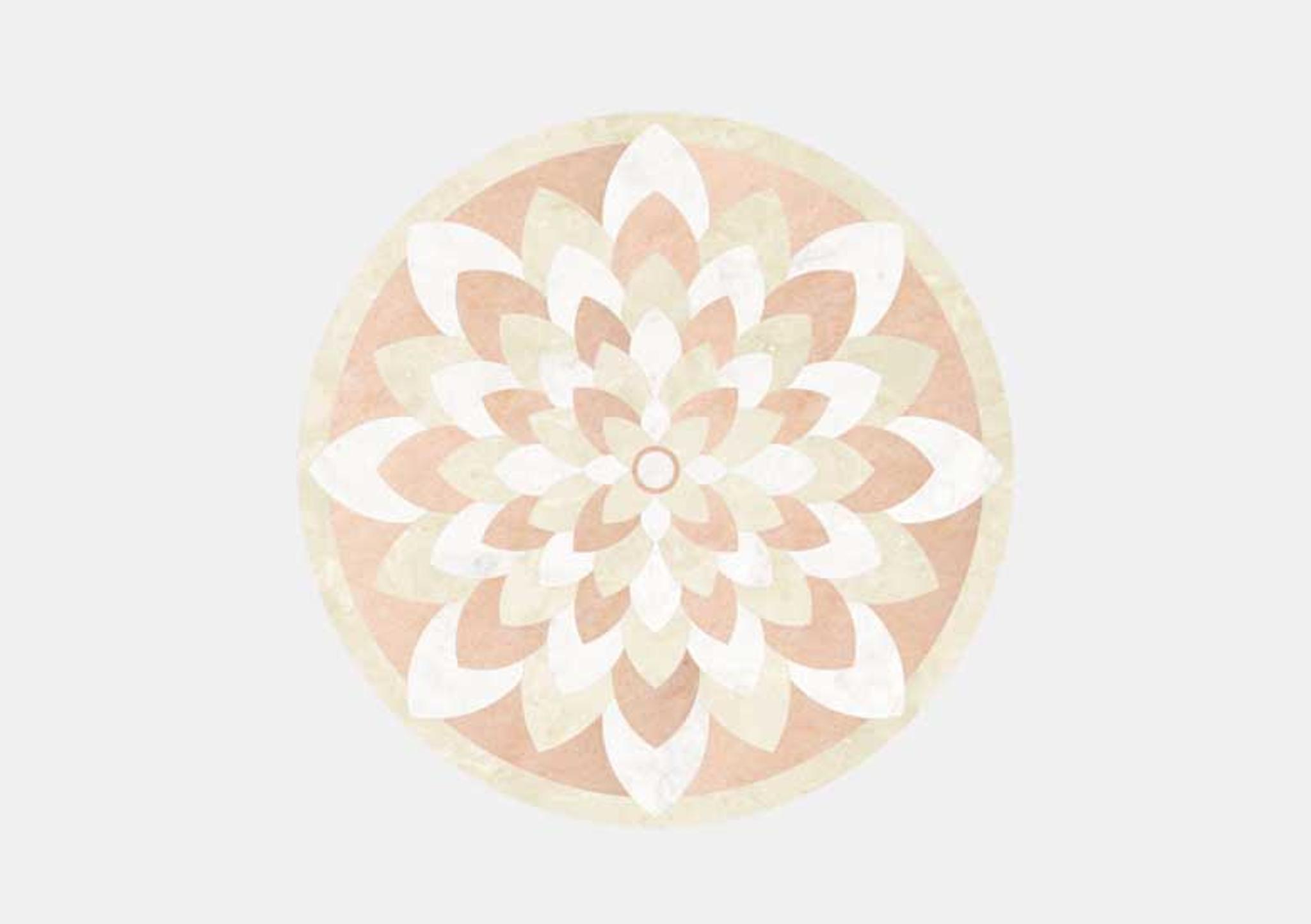 Hoa văn đá khảm marble Lotus — Rochelle Couture