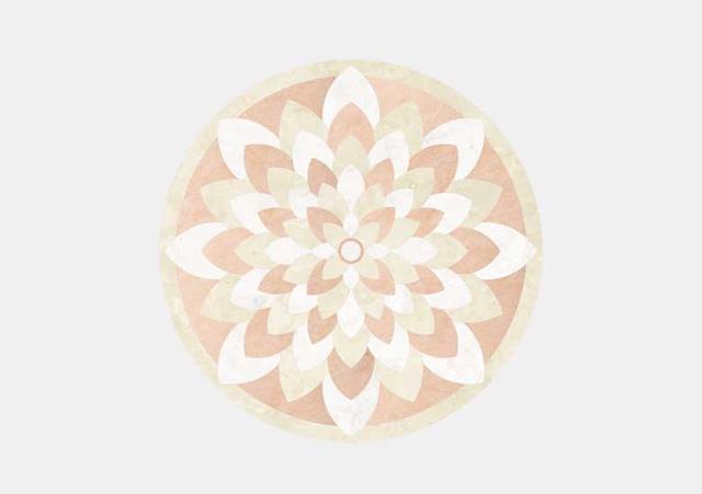 Hoa văn đá khảm marble Lotus — Rochelle Stone