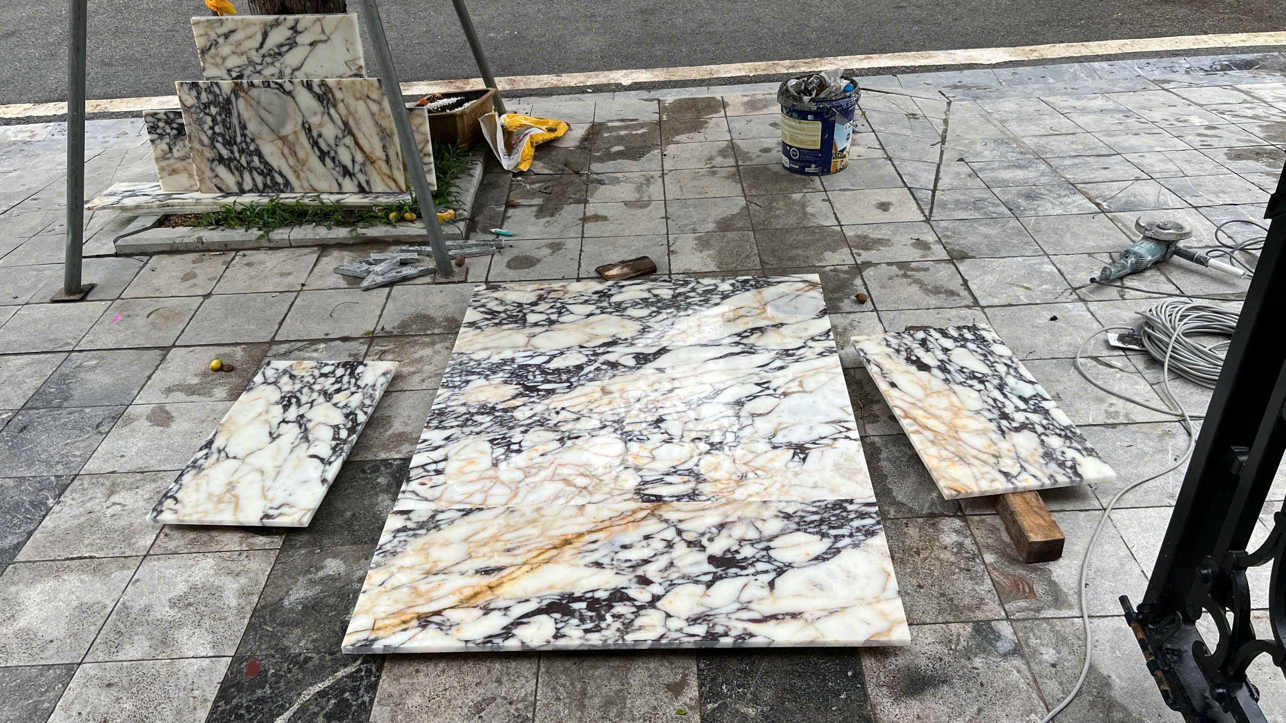 Đá tấm (slab) — Marble Calacatta Viola