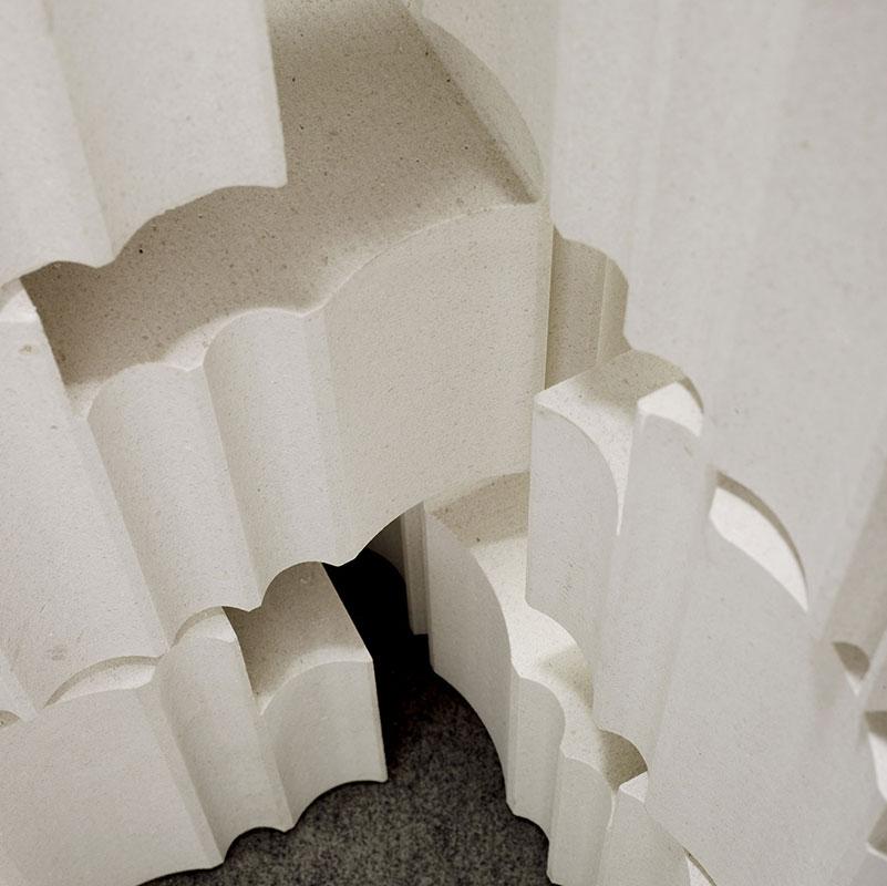 Vách đá 3D Biblos — bề mặt đá tự nhiên điêu khắc nổi khối, Lithos