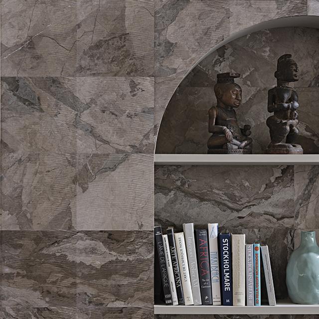 Vách đá 3D Dune — bề mặt đá tự nhiên điêu khắc nổi khối, Lithos