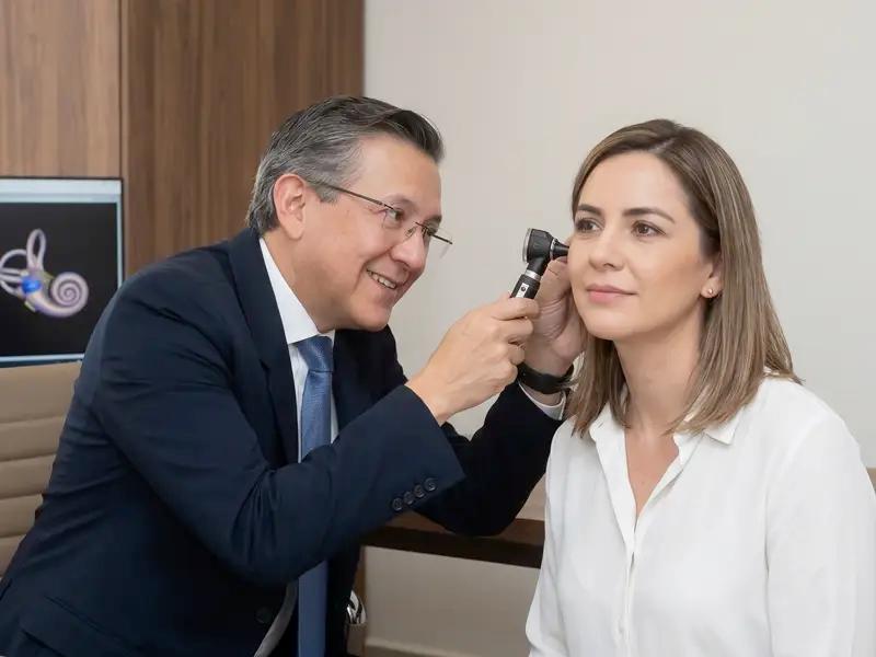 Consulta de otorrinolaringología para molestias de oído