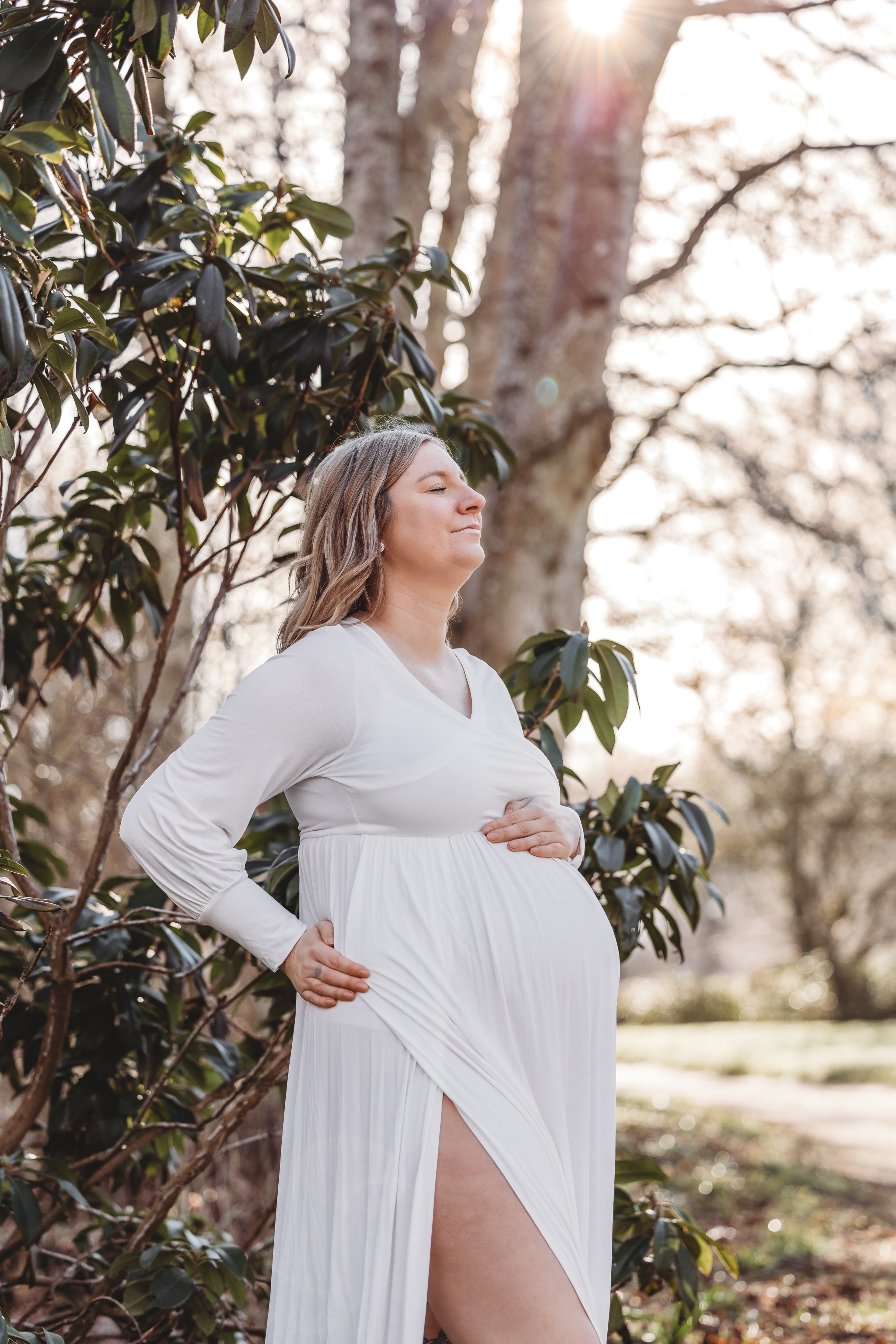 Lånekjole til gravid fotografering