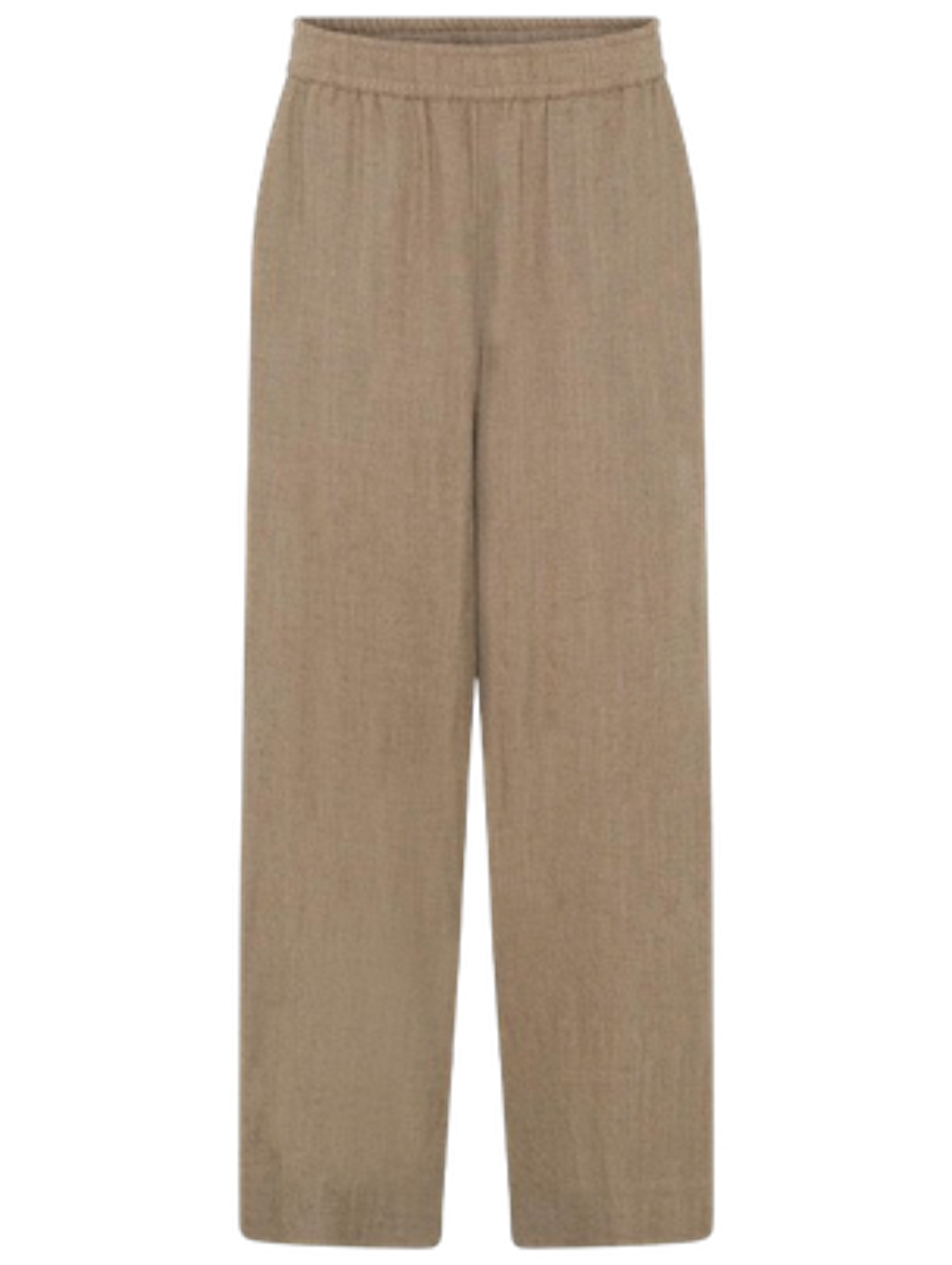 Beige/gråbrune vide bukser