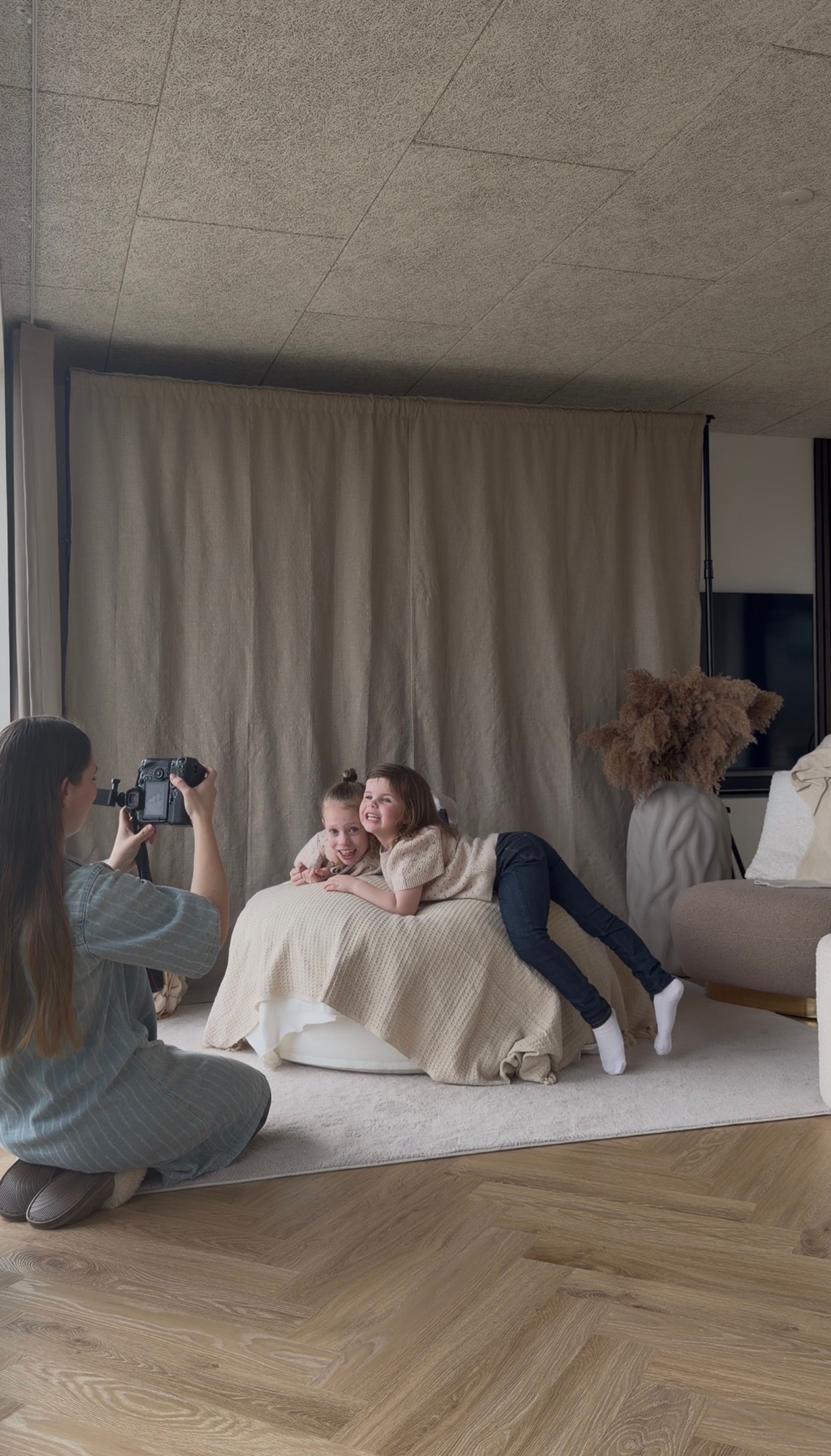 Familie fotografering i hjemmestudie i Frederikshavn