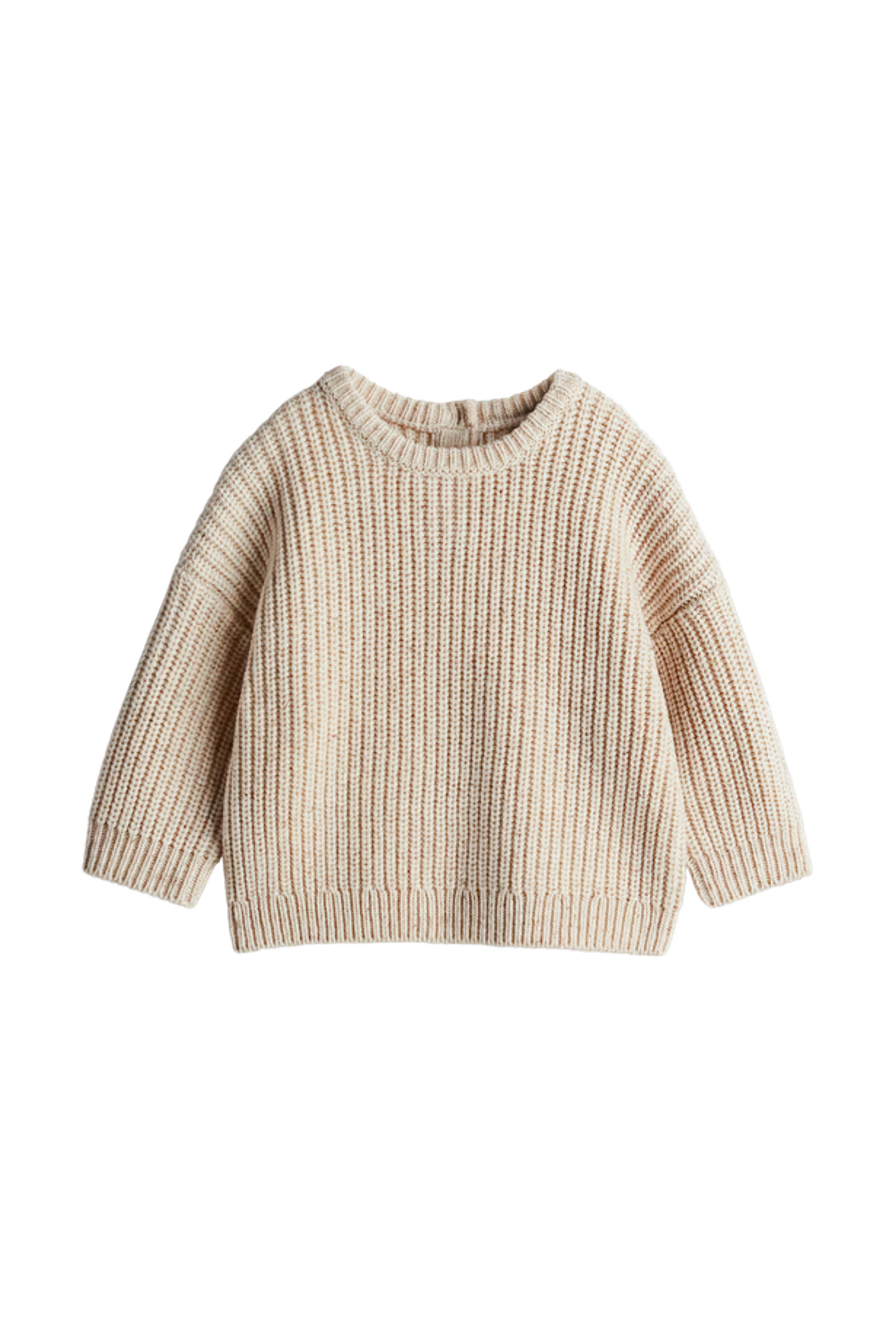 Creme/karamel striktrøje