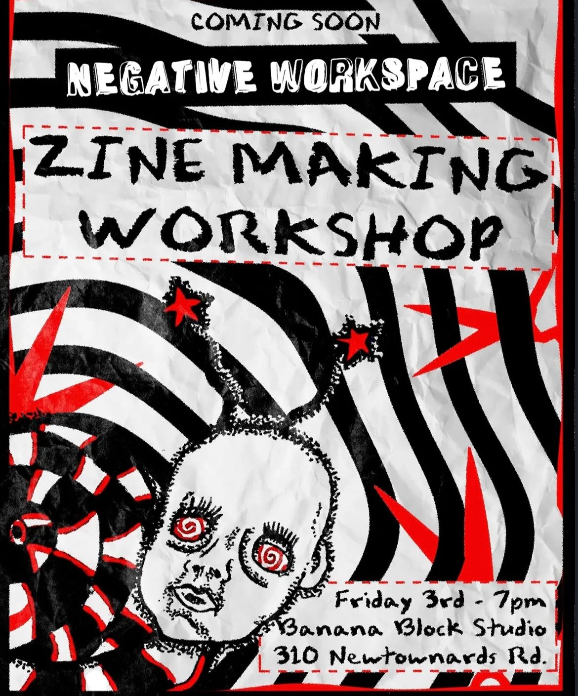 Zine Making Workshop with Negative Workspace 