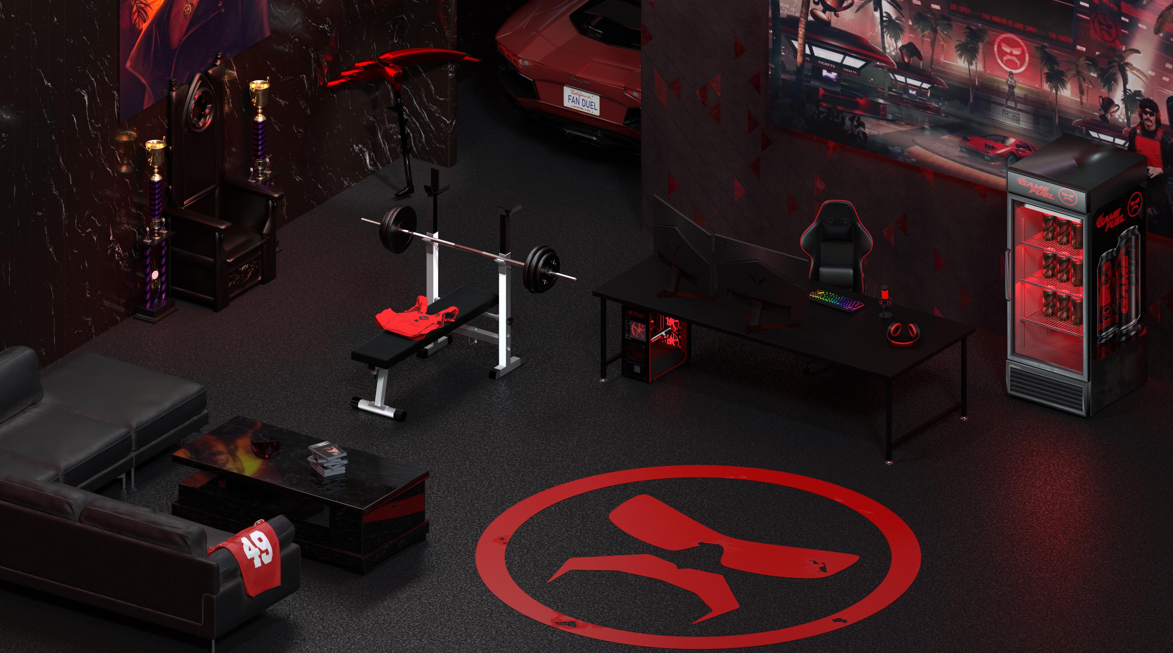 Gaming Space - Dr Disrespect Inspired