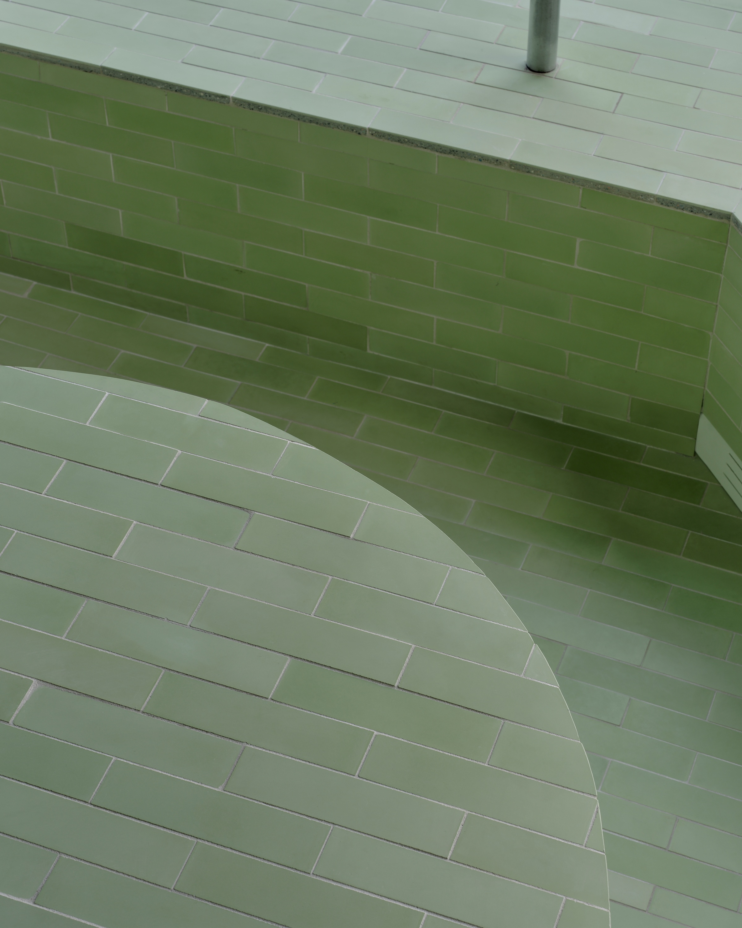 Brick pattern installed in the Madhappy Aspen store