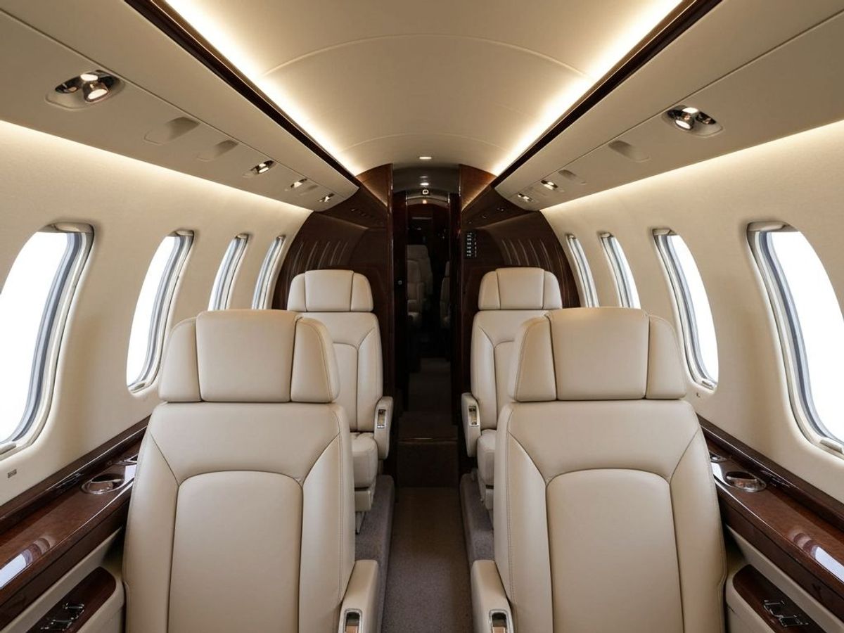Interior del Embraer Phenom 300E