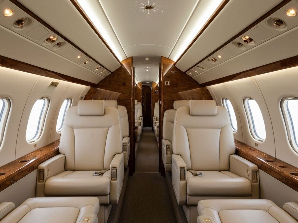 Interior del Cessna Citation X