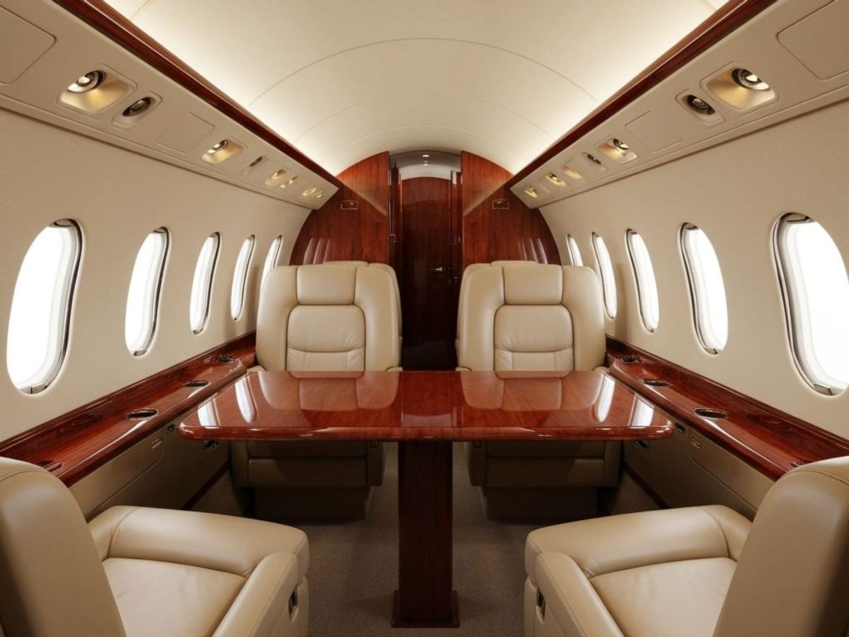 Interior del Hawker 800XP