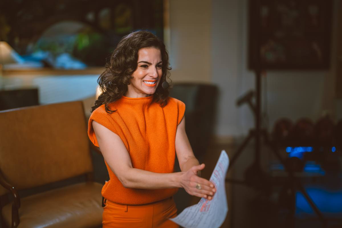 Renée Marino working from a live event run of show
