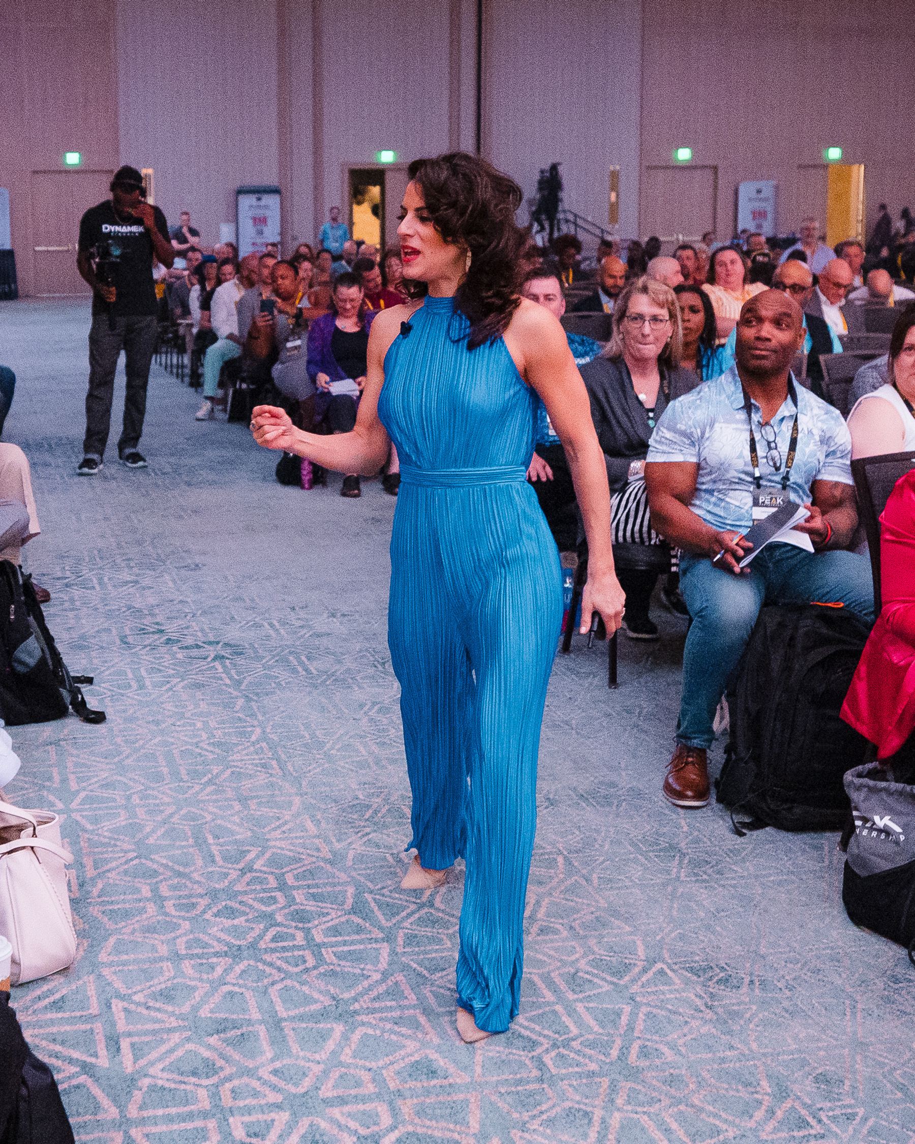 Renée Marino keynoting for the PEAK Partnership audience