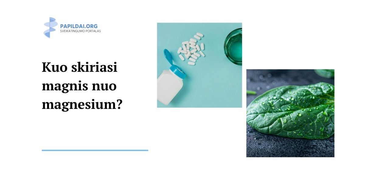 Kuo skiriasi magnis nuo magnesium?