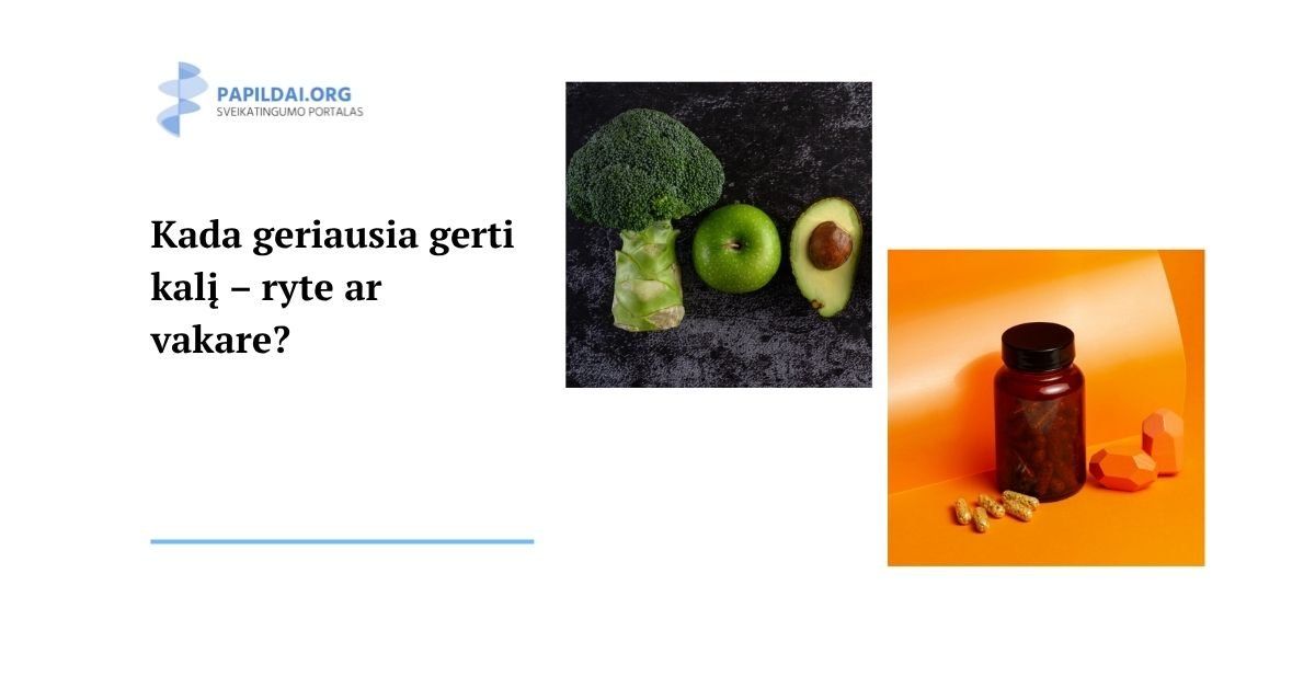 Kada geriausia gerti kalį – ryte ar vakare?