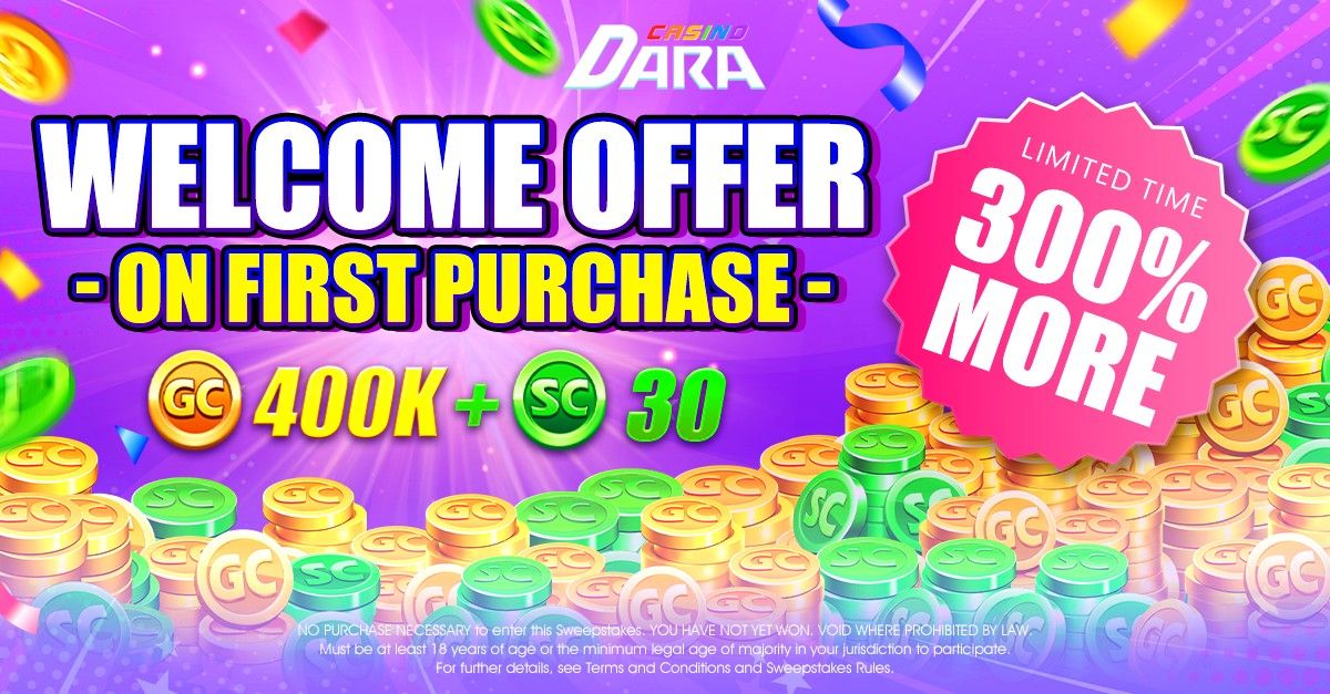 The paid welcome offer of Dara Casino