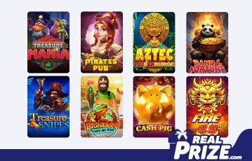 A list of games available on RealPrize