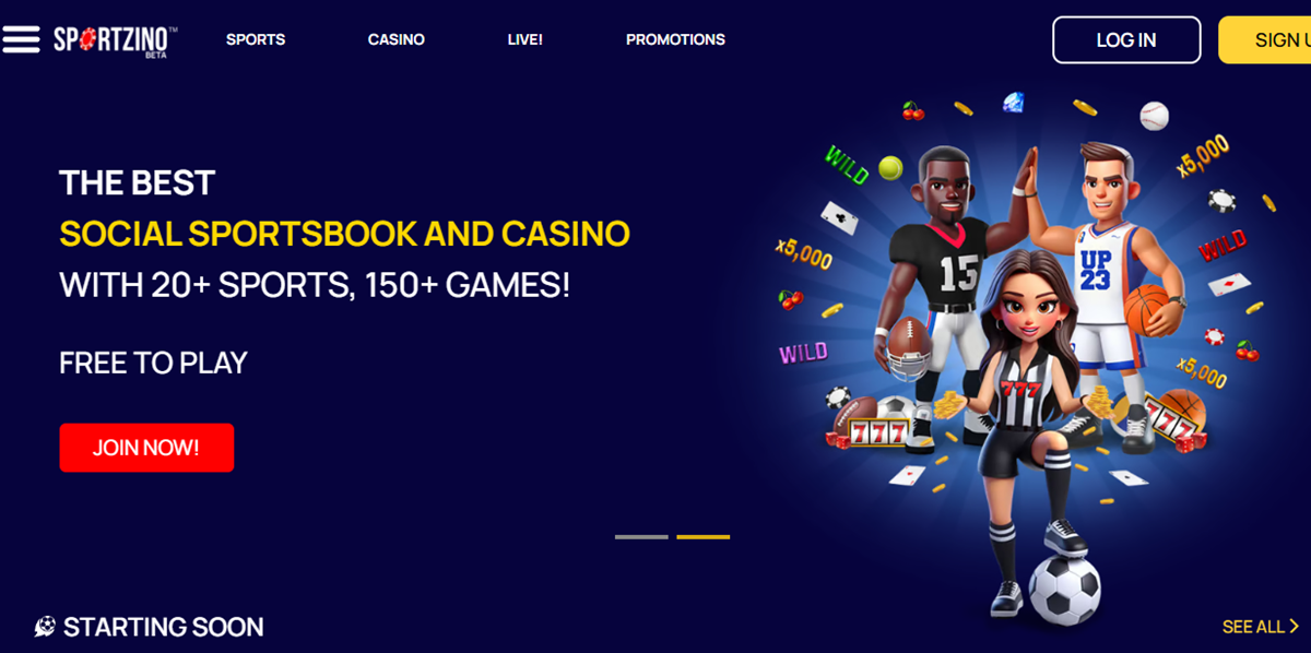 Join Sportzino today