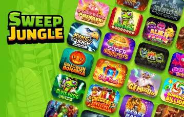 Play slots from the best providers at Jungle Sweeps