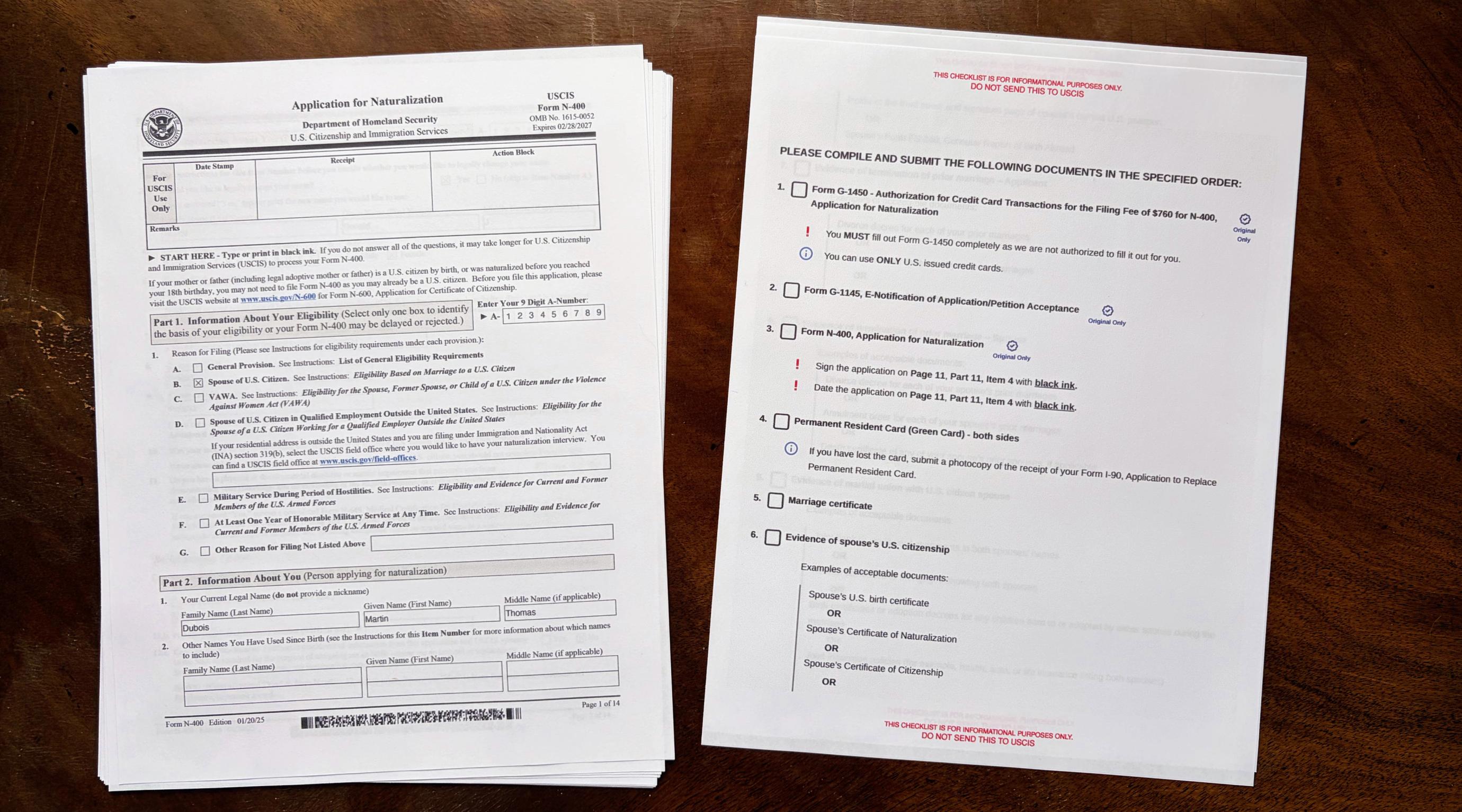 USCIS N-400 Naturalization Application Forms and Checklist – Immiva Immigration Document