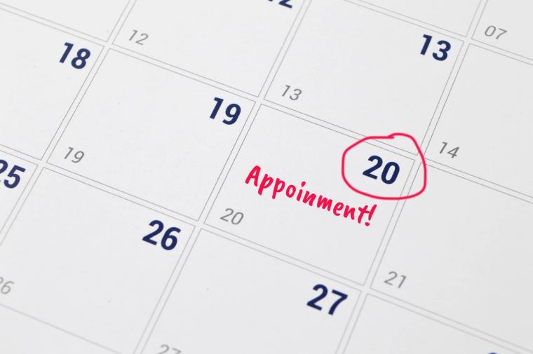 USCIS biometrics appointment rescheduled to a new date | Immiva Calendar and USCIS appointment notice showing a rescheduled biometrics appointment date, illustrating how to reschedule or postpone a USCIS biometrics appointment