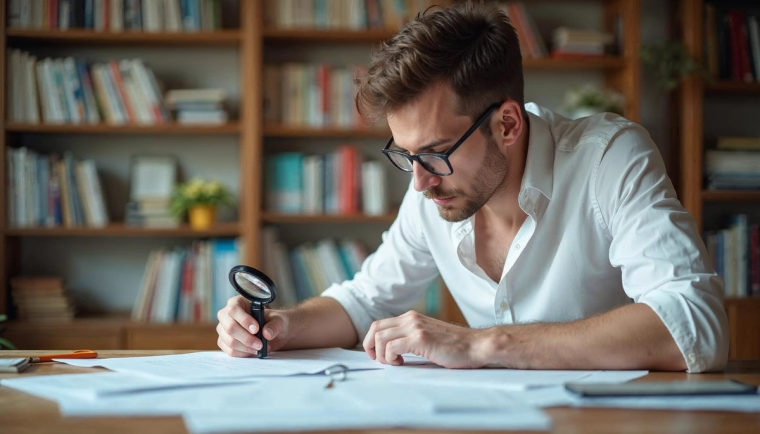 Where to find alien registration number | Immiva Man reviewing immigration documents and a green card while searching for his Alien Registration Number (A-Number) printed on USCIS paperwork