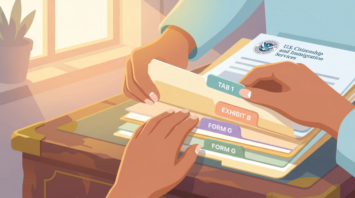 Organizing I-130 RFE Evidence Tabs and USCIS Documents | Immiva