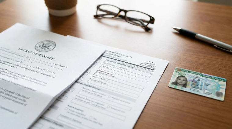 I-751 Divorce Waiver Documents and Requirements | Immiva Form I-751 divorce waiver documents including green card and divorce decree