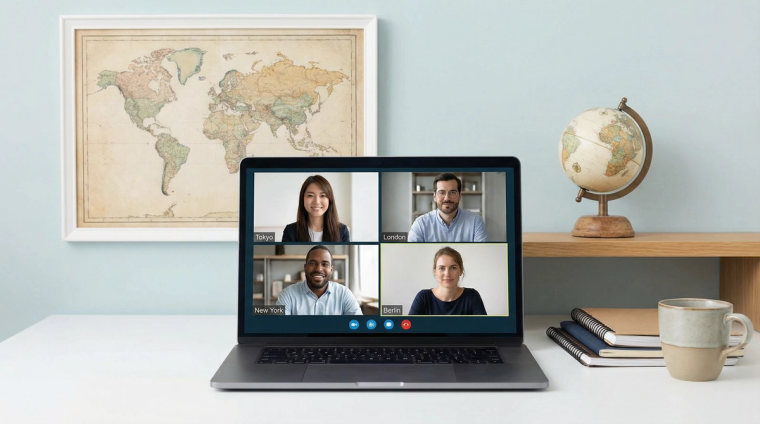 J2 EAD Remote Work for Foreign Companies | Immiva J-2 EAD holder working remotely from US home office for foreign company