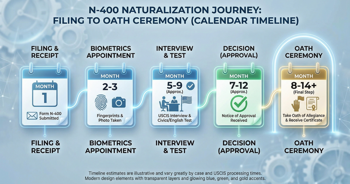 N-400 Processing Times 2026: 7.8 Months National Average