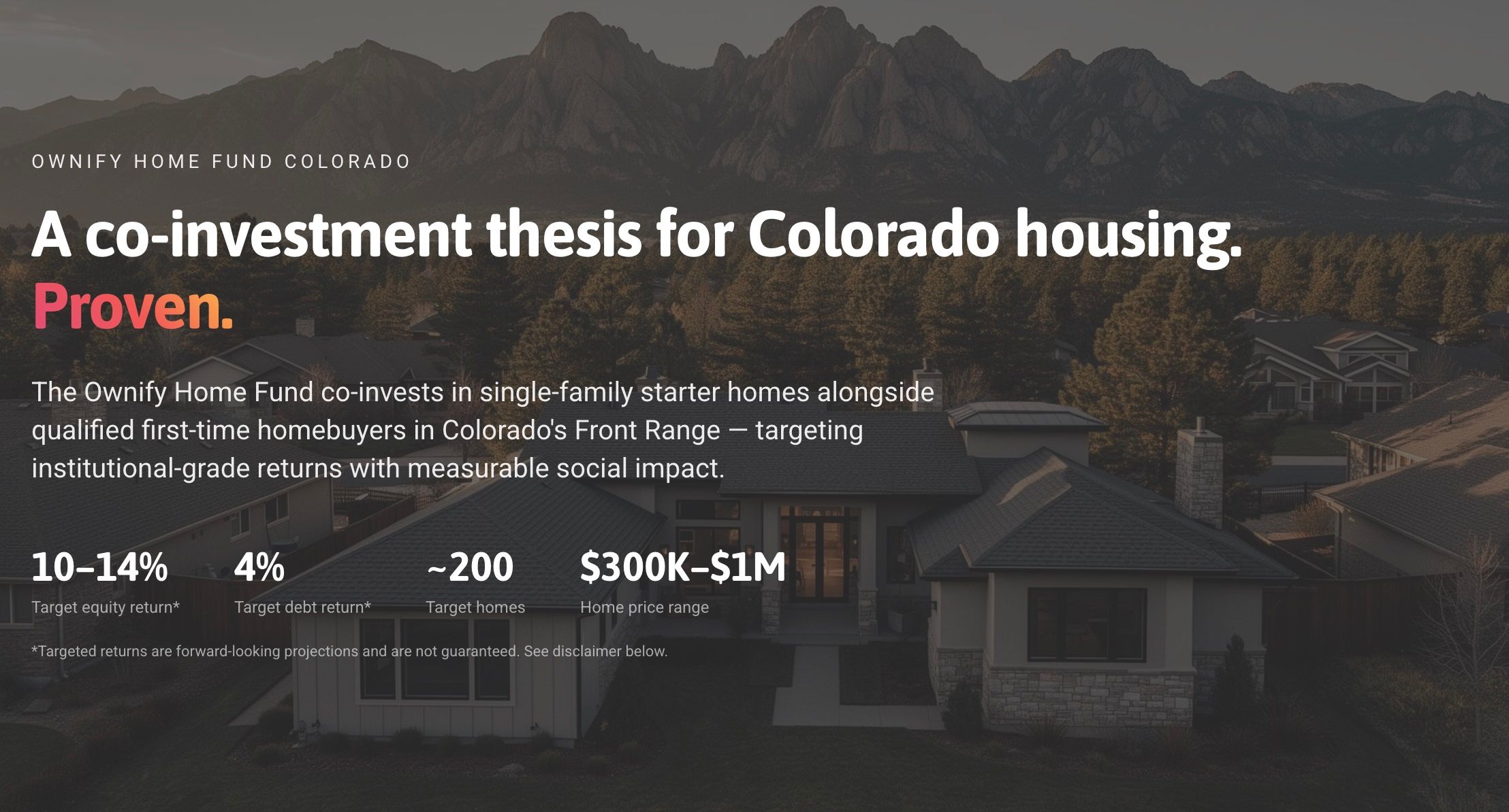 A co-investment thesis for Colorado Housing