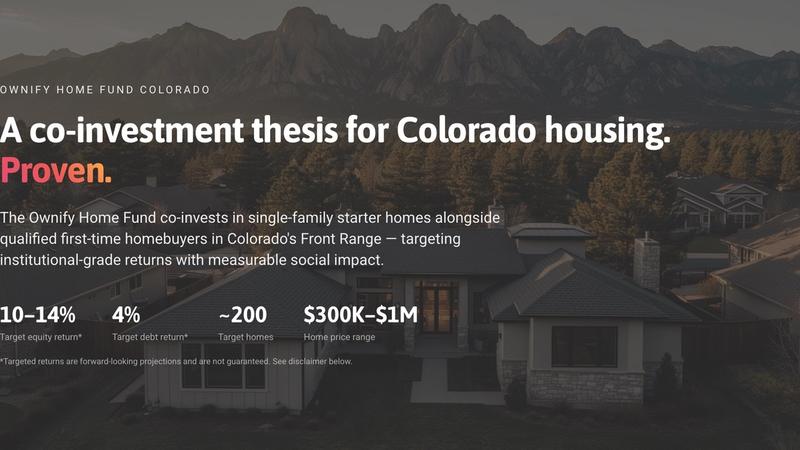 A co-investment thesis for Colorado Housing