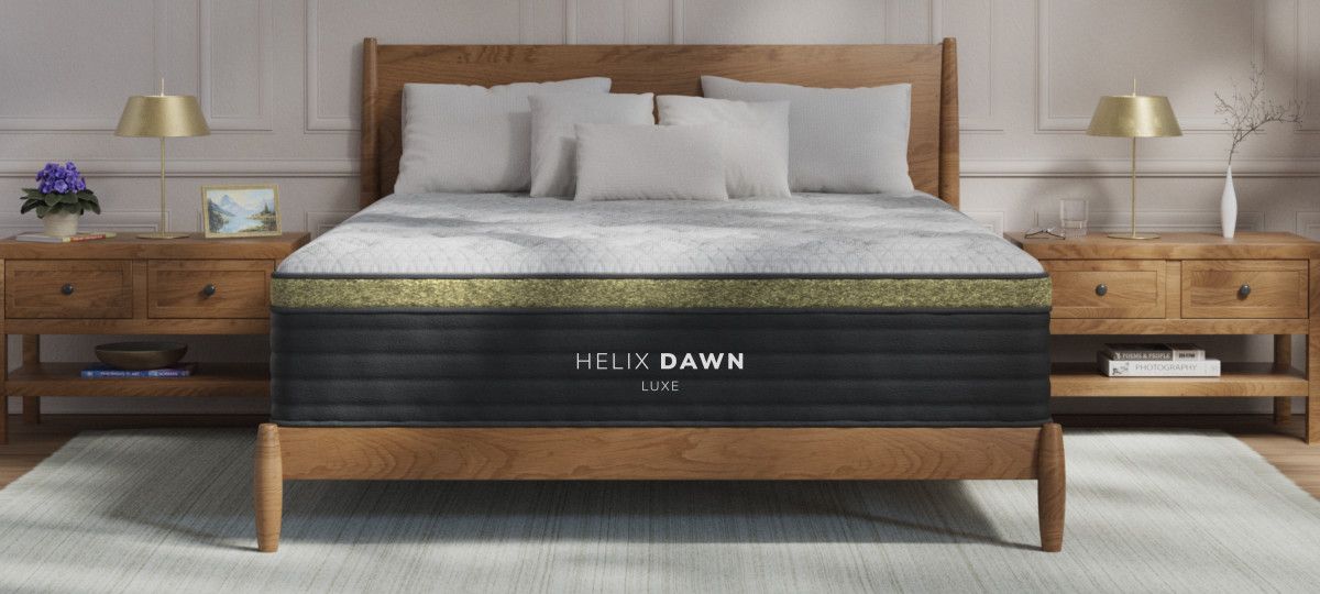 Helix Dawn Luxe mattress made up with bedding on a bed in a bedroom​​​​‌﻿‍﻿​‍​‍‌‍﻿﻿‌﻿​‍‌‍‍‌‌‍‌﻿‌‍‍‌‌‍﻿‍​‍​‍​﻿‍‍​‍​‍‌﻿​﻿‌‍​‌‌‍﻿‍‌‍‍‌‌﻿‌​‌﻿‍‌​‍﻿‍‌‍‍‌‌‍﻿﻿​‍​‍​‍﻿​​‍​‍‌‍‍​‌﻿​‍‌‍‌‌‌‍‌‍​‍​‍​﻿‍‍​‍​‍‌‍‍​‌﻿‌​‌﻿‌​‌﻿​​​﻿‍‍​‍﻿﻿​‍﻿﻿‌‍﻿​‌‍﻿﻿‌‍​﻿‌‍​‌‌‍﻿​‌‍‍​‌‍﻿﻿‌﻿​﻿‌﻿‌​​﻿‍‍​﻿​﻿​﻿​﻿​﻿​﻿​﻿​﻿​‍﻿﻿‌‍‍‌‌‍﻿‍‌﻿‌​‌‍‌‌‌‍﻿‍‌﻿‌​​‍﻿﻿‌‍‌‌‌‍‌​‌‍‍‌‌﻿‌​​‍﻿﻿‌‍﻿‌‌‍﻿﻿‌‍‌​‌‍‌‌​﻿﻿‌‌﻿​​‌﻿​‍‌‍‌‌‌﻿​﻿‌‍‌‌‌‍﻿‍‌﻿‌​‌‍​‌‌﻿‌​‌‍‍‌‌‍﻿﻿‌‍﻿‍​﻿‍﻿‌‍‍‌‌‍‌​​﻿﻿‌‌﻿​​‌﻿​‍‌‍﻿﻿‌‍‌​‌﻿‌‌‌‍​﻿‌﻿‌​​‍﻿‌‌‍﻿‌‌‍​‌‌‍﻿‍‌‍​‌‌﻿‌​‌‍‌‌‌‍‌‌​‍﻿‌‌‍‍​‌‍‌‌‌‍﻿​‌‍‍‌‌﻿‍​​‍﻿‌‌‍‌​‌‍​‌‌﻿‌﻿‌‍﻿‍​‍﻿‌‌‍﻿​‌﻿‌‌‌﻿‍​‌‍‌‌​﻿‍﻿‌﻿‌​‌﻿‍‌‌﻿​​‌‍‌‌​﻿﻿‌‌﻿​​‌﻿​‍‌‍﻿﻿‌‍‌​‌﻿‌‌‌‍​﻿‌﻿‌​​﻿‍﻿‌﻿​​‌‍​‌‌﻿‌​‌‍‍​​﻿﻿‌‌‍‍‌‌‍﻿‌‌‍​‌‌‍‌﻿‌‍‌‌‌﻿​﻿​‍‌‌​﻿‌‌‌​​‍‌‌﻿﻿‌‍‍﻿‌‍‌‌‌﻿‍‌​‍‌‌​﻿​﻿‌​‌​​‍‌‌​﻿​﻿‌​‌​​‍‌‌​﻿​‍​﻿​‍‌‍​﻿​﻿‌﻿‌‍​‌‌‍​‌‌‍​‍​﻿‌‌​﻿​﻿​﻿‍‌‌‍‌‌​﻿​​​﻿‍‌​﻿‍‌​‍‌‌​﻿​‍​﻿​‍​‍‌‌​﻿‌‌‌​‌​​‍﻿‍‌‍​‌‌‍﻿​‌﻿‌​​﻿﻿﻿‌‍​‍‌‍​‌‌﻿​﻿‌‍‌‌‌‌‌‌‌﻿​‍‌‍﻿​​﻿﻿‌‌‍‍​‌﻿‌​‌﻿‌​‌﻿​​​‍‌‌​﻿​﻿‌​​‌​‍‌‌​﻿​‍‌​‌‍​‍‌‌​﻿​‍‌​‌‍‌‍﻿​‌‍﻿﻿‌‍​﻿‌‍​‌‌‍﻿​‌‍‍​‌‍﻿﻿‌﻿​﻿‌﻿‌​​‍‌‌​﻿​﻿‌​​‌​﻿​﻿​﻿​﻿​﻿​﻿​﻿​﻿​‍‌‍‌‍‍‌‌‍‌​​﻿﻿‌‌﻿​​‌﻿​‍‌‍﻿﻿‌‍‌​‌﻿‌‌‌‍​﻿‌﻿‌​​‍﻿‌‌‍﻿‌‌‍​‌‌‍﻿‍‌‍​‌‌﻿‌​‌‍‌‌‌‍‌‌​‍﻿‌‌‍‍​‌‍‌‌‌‍﻿​‌‍‍‌‌﻿‍​​‍﻿‌‌‍‌​‌‍​‌‌﻿‌﻿‌‍﻿‍​‍﻿‌‌‍﻿​‌﻿‌‌‌﻿‍​‌‍‌‌​‍‌‍‌﻿‌​‌﻿‍‌‌﻿​​‌‍‌‌​﻿﻿‌‌﻿​​‌﻿​‍‌‍﻿﻿‌‍‌​‌﻿‌‌‌‍​﻿‌﻿‌​​‍‌‍‌﻿​​‌‍​‌‌﻿‌​‌‍‍​​﻿﻿‌‌‍‍‌‌‍﻿‌‌‍​‌‌‍‌﻿‌‍‌‌‌﻿​﻿​‍‌‌​﻿‌‌‌​​‍‌‌﻿﻿‌‍‍﻿‌‍‌‌‌﻿‍‌​‍‌‌​﻿​﻿‌​‌​​‍‌‌​﻿​﻿‌​‌​​‍‌‌​﻿​‍​﻿​‍‌‍​﻿​﻿‌﻿‌‍​‌‌‍​‌‌‍​‍​﻿‌‌​﻿​﻿​﻿‍‌‌‍‌‌​﻿​​​﻿‍‌​﻿‍‌​‍‌‌​﻿​‍​﻿​‍​‍‌‌​﻿‌‌‌​‌​​‍﻿‍‌‍​‌‌‍﻿​‌﻿‌​​‍‌‍‌﻿​​‌‍‌‌‌﻿​‍‌﻿​﻿‌﻿​​‌‍‌‌‌‍​﻿‌﻿‌​‌‍‍‌‌﻿‌‍‌‍‌‌​﻿﻿‌‌﻿​​‌﻿‌‌‌‍​‍‌‍﻿​‌‍‍‌‌﻿​﻿‌‍‍​‌‍‌‌‌‍‌​​‍​‍‌﻿﻿‌