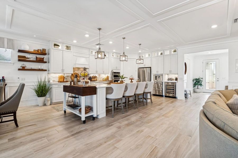 Open concept kitchen living room — Whole-home renovation, Bradenton