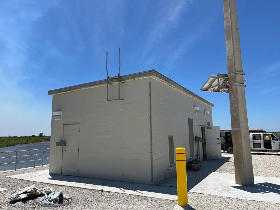 Building exterior canal — Florida Everglades Annex Restoration