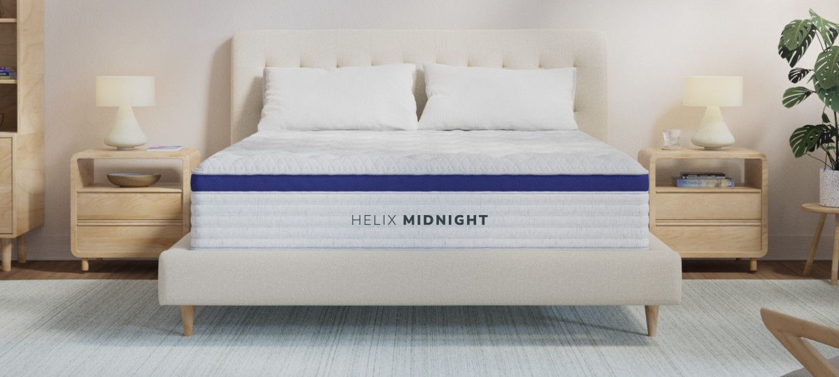 Helix Midnight mattress made up with bedding on a bed in a bedroom​​​​‌﻿‍﻿​‍​‍‌‍﻿﻿‌﻿​‍‌‍‍‌‌‍‌﻿‌‍‍‌‌‍﻿‍​‍​‍​﻿‍‍​‍​‍‌﻿​﻿‌‍​‌‌‍﻿‍‌‍‍‌‌﻿‌​‌﻿‍‌​‍﻿‍‌‍‍‌‌‍﻿﻿​‍​‍​‍﻿​​‍​‍‌‍‍​‌﻿​‍‌‍‌‌‌‍‌‍​‍​‍​﻿‍‍​‍​‍‌‍‍​‌﻿‌​‌﻿‌​‌﻿​​​﻿‍‍​‍﻿﻿​‍﻿﻿‌‍﻿​‌‍﻿﻿‌‍​﻿‌‍​‌‌‍﻿​‌‍‍​‌‍﻿﻿‌﻿​﻿‌﻿‌​​﻿‍‍​﻿​﻿​﻿​﻿​﻿​﻿​﻿​﻿​‍﻿﻿‌‍‍‌‌‍﻿‍‌﻿‌​‌‍‌‌‌‍﻿‍‌﻿‌​​‍﻿﻿‌‍‌‌‌‍‌​‌‍‍‌‌﻿‌​​‍﻿﻿‌‍﻿‌‌‍﻿﻿‌‍‌​‌‍‌‌​﻿﻿‌‌﻿​​‌﻿​‍‌‍‌‌‌﻿​﻿‌‍‌‌‌‍﻿‍‌﻿‌​‌‍​‌‌﻿‌​‌‍‍‌‌‍﻿﻿‌‍﻿‍​﻿‍﻿‌‍‍‌‌‍‌​​﻿﻿‌‌﻿​​‌﻿​‍‌‍﻿﻿‌‍‌​‌﻿‌‌‌‍​﻿‌﻿‌​​‍﻿‌‌‍﻿‌‌‍​‌‌‍﻿‍‌‍​‌‌﻿‌​‌‍‌‌‌‍‌‌​‍﻿‌‌‍‍​‌‍‌‌‌‍﻿​‌‍‍‌‌﻿‍​​‍﻿‌‌‍﻿‌‌‍‍‌‌‍‌​‌‍﻿‍‌‍‍‌‌‍‌﻿‌‍‍​‌﻿‌​​﻿‍﻿‌﻿‌​‌﻿‍‌‌﻿​​‌‍‌‌​﻿﻿‌‌﻿​​‌﻿​‍‌‍﻿﻿‌‍‌​‌﻿‌‌‌‍​﻿‌﻿‌​​﻿‍﻿‌﻿​​‌‍​‌‌﻿‌​‌‍‍​​﻿﻿‌‌‍‍‌‌‍﻿‌‌‍​‌‌‍‌﻿‌‍‌‌‌﻿​﻿​‍‌‌​﻿‌‌‌​​‍‌‌﻿﻿‌‍‍﻿‌‍‌‌‌﻿‍‌​‍‌‌​﻿​﻿‌​‌​​‍‌‌​﻿​﻿‌​‌​​‍‌‌​﻿​‍​﻿​‍‌‍‌​‌‍‌‍​﻿​​‌‍​‌​﻿‌‌​﻿‍‌‌‍‌‌​﻿​‌​﻿​‍​﻿‍‌​﻿‌‍​﻿​‌​‍‌‌​﻿​‍​﻿​‍​‍‌‌​﻿‌‌‌​‌​​‍﻿‍‌‍​‌‌‍﻿​‌﻿‌​​﻿﻿﻿‌‍​‍‌‍​‌‌﻿​﻿‌‍‌‌‌‌‌‌‌﻿​‍‌‍﻿​​﻿﻿‌‌‍‍​‌﻿‌​‌﻿‌​‌﻿​​​‍‌‌​﻿​﻿‌​​‌​‍‌‌​﻿​‍‌​‌‍​‍‌‌​﻿​‍‌​‌‍‌‍﻿​‌‍﻿﻿‌‍​﻿‌‍​‌‌‍﻿​‌‍‍​‌‍﻿﻿‌﻿​﻿‌﻿‌​​‍‌‌​﻿​﻿‌​​‌​﻿​﻿​﻿​﻿​﻿​﻿​﻿​﻿​‍‌‍‌‍‍‌‌‍‌​​﻿﻿‌‌﻿​​‌﻿​‍‌‍﻿﻿‌‍‌​‌﻿‌‌‌‍​﻿‌﻿‌​​‍﻿‌‌‍﻿‌‌‍​‌‌‍﻿‍‌‍​‌‌﻿‌​‌‍‌‌‌‍‌‌​‍﻿‌‌‍‍​‌‍‌‌‌‍﻿​‌‍‍‌‌﻿‍​​‍﻿‌‌‍﻿‌‌‍‍‌‌‍‌​‌‍﻿‍‌‍‍‌‌‍‌﻿‌‍‍​‌﻿‌​​‍‌‍‌﻿‌​‌﻿‍‌‌﻿​​‌‍‌‌​﻿﻿‌‌﻿​​‌﻿​‍‌‍﻿﻿‌‍‌​‌﻿‌‌‌‍​﻿‌﻿‌​​‍‌‍‌﻿​​‌‍​‌‌﻿‌​‌‍‍​​﻿﻿‌‌‍‍‌‌‍﻿‌‌‍​‌‌‍‌﻿‌‍‌‌‌﻿​﻿​‍‌‌​﻿‌‌‌​​‍‌‌﻿﻿‌‍‍﻿‌‍‌‌‌﻿‍‌​‍‌‌​﻿​﻿‌​‌​​‍‌‌​﻿​﻿‌​‌​​‍‌‌​﻿​‍​﻿​‍‌‍‌​‌‍‌‍​﻿​​‌‍​‌​﻿‌‌​﻿‍‌‌‍‌‌​﻿​‌​﻿​‍​﻿‍‌​﻿‌‍​﻿​‌​‍‌‌​﻿​‍​﻿​‍​‍‌‌​﻿‌‌‌​‌​​‍﻿‍‌‍​‌‌‍﻿​‌﻿‌​​‍‌‍‌﻿​​‌‍‌‌‌﻿​‍‌﻿​﻿‌﻿​​‌‍‌‌‌‍​﻿‌﻿‌​‌‍‍‌‌﻿‌‍‌‍‌‌​﻿﻿‌‌﻿​​‌﻿‌‌‌‍​‍‌‍﻿​‌‍‍‌‌﻿​﻿‌‍‍​‌‍‌‌‌‍‌​​‍​‍‌﻿﻿‌