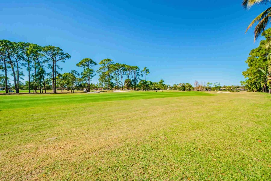 Golf course fairway view — Custom home addition, pool, and renovation, Bradenton