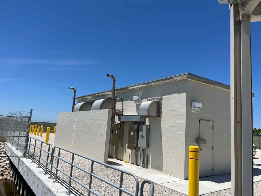 Pump station exterior completed — Florida Everglades Annex Restoration
