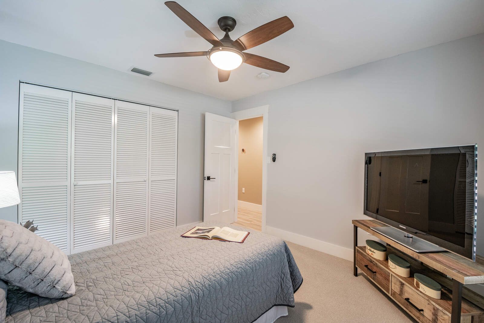 Bedroom closet and tv stand — Custom home addition, pool, and renovation, Bradenton