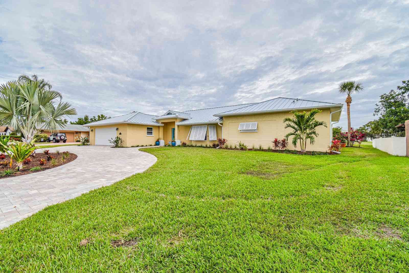Exterior front elevation — Custom design-build near IMG Academy, West Bradenton